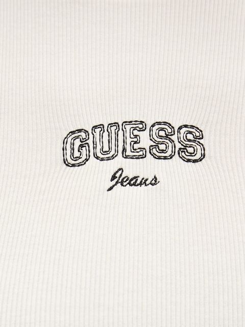 Guess Jeans t-shirt damski kolor beżowy W6RP21 KA0H1