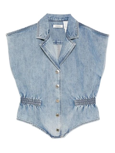 SANDRO button-up shirt - Blue - zdjęcie produktu nr 1