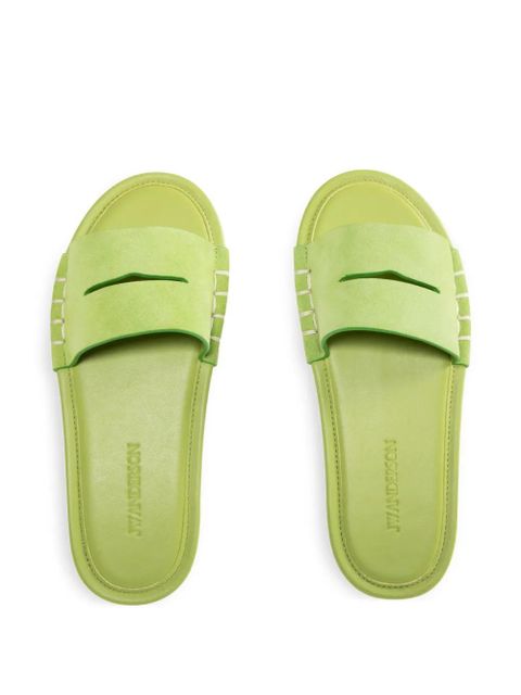 JW Anderson suede mules - Green