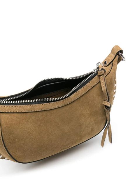 ISABEL MARANT Oskan Moon suede shoulder bag - Neutrals