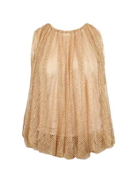 Sportmax crystal-embellished top - Gold - zdjęcie produktu nr 1