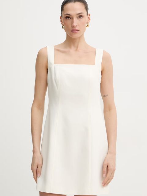 BOSS Orange sukienka z dodatkiem lnu C Dalily - zdjęcie produktu nr 1