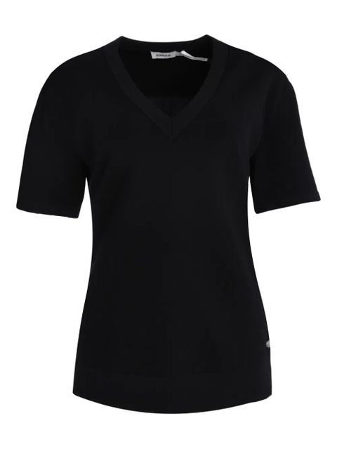 Simkhai pleated V-neck blouses - Black - zdjęcie produktu nr 1