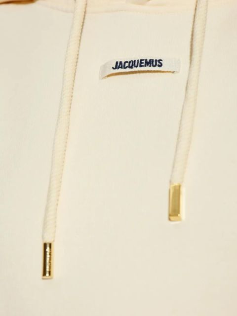 Jacquemus logo-patch hoodie - Neutrals