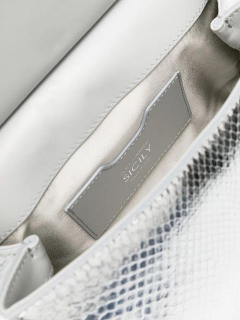 Dolce & Gabbana medium Sicily metallic tote bag - Silver