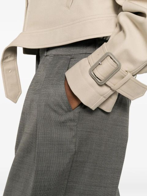 The Frankie Shop pleated straight trousers - Grey