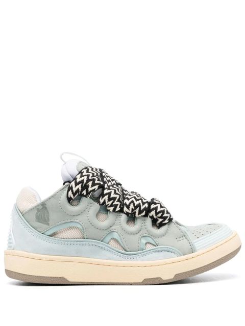 Lanvin Curb lace-up sneakers - Blue - zdjęcie produktu nr 1