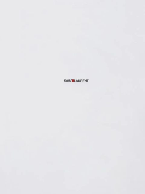 Saint Laurent logo-detail T-shirt - White - zdjęcie produktu nr 2
