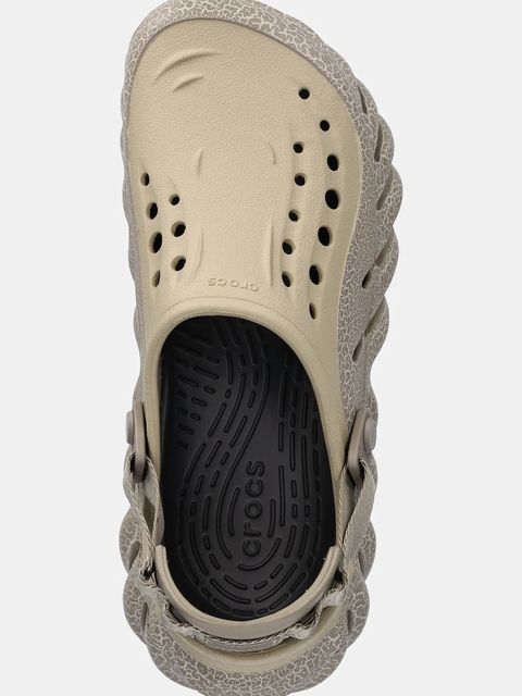 Crocs klapki Echo Crackle Clog kolor beżowy 211630