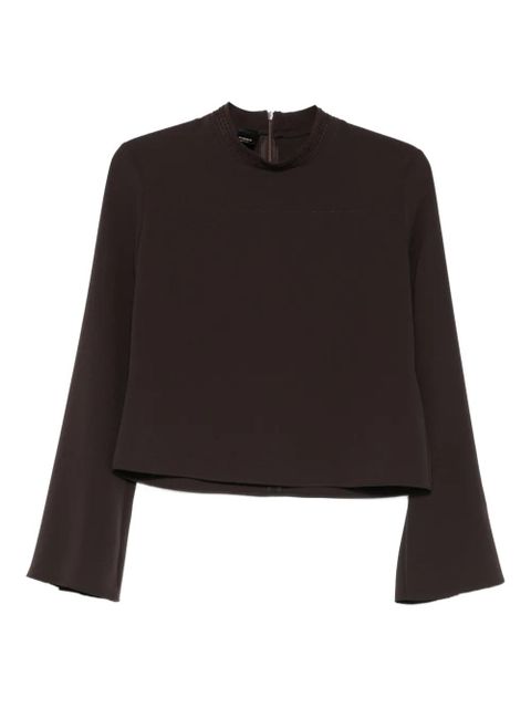 PINKO Bucatini flared-sleeve blouse - Brown - zdjęcie produktu nr 1