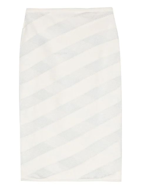 Gimaguas Zebara semi-sheer panel skirt - White - zdjęcie produktu nr 2