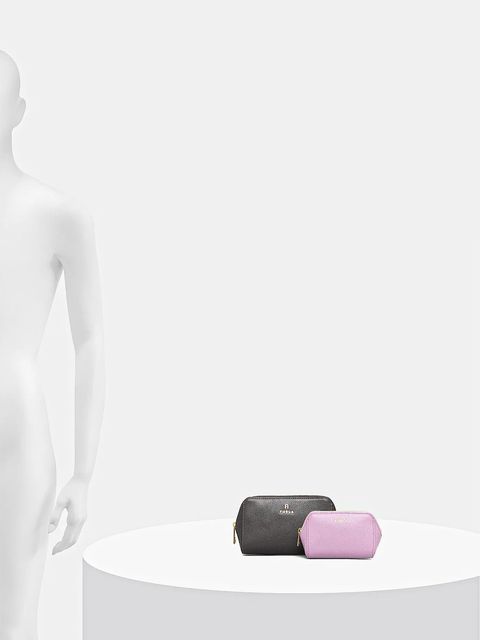 Furla kosmetyczka skórzana 2-pack kolor szary WE00453.ARE000.4313S