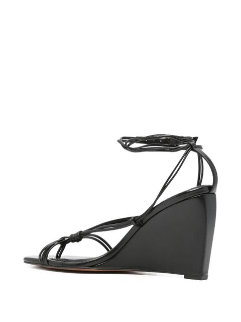 Ba&Sh 90mm Conny wedge sandals - Black