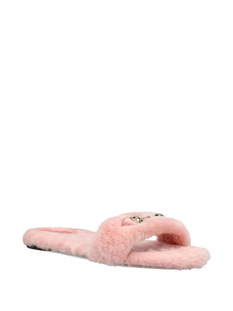 Gucci Horsebit flat sandals - Pink