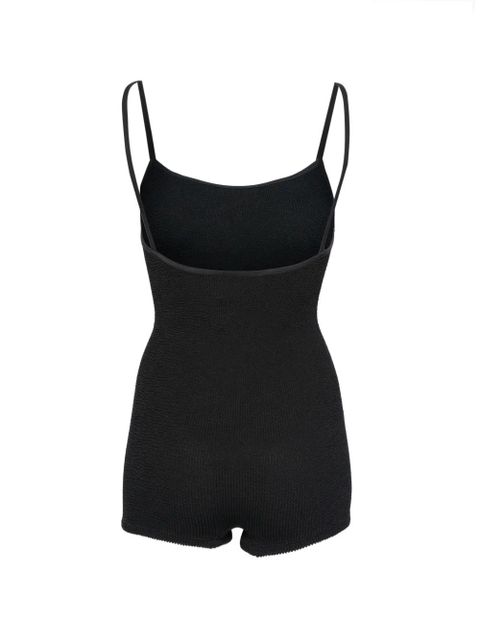 Hunza G Pamela Romper spaghetti strap swimsuit - Black - zdjęcie produktu nr 2