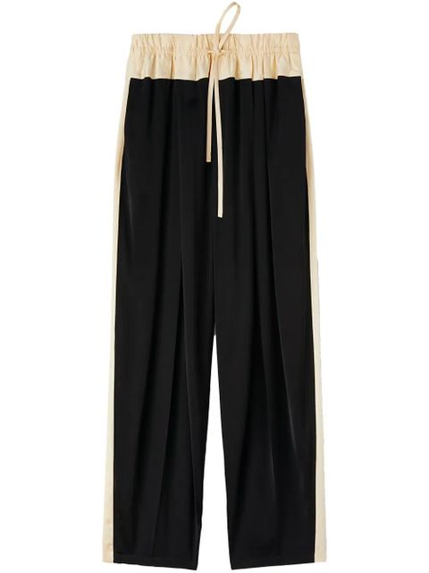 Jil Sander panelled drawstring straight-leg track pants - Black - zdjęcie produktu nr 1