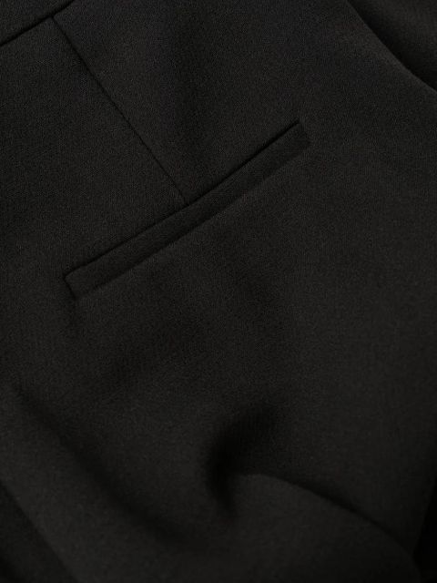 Self-Portrait high-waist straight trousers - Black