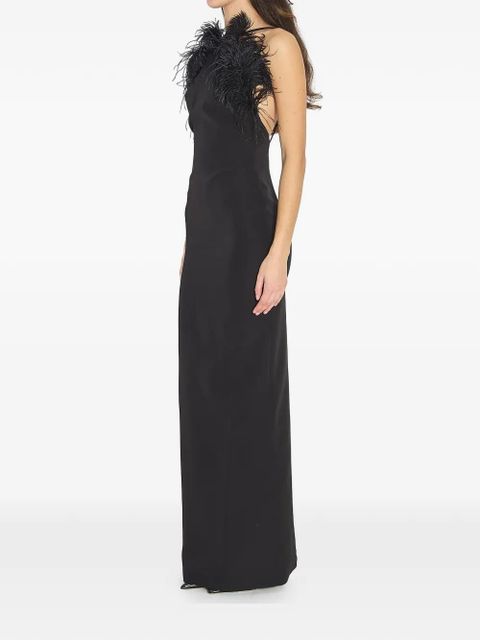 The Attico feather strap maxi dress - Black - zdjęcie produktu nr 2