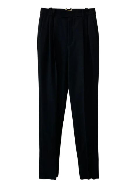 Saint Laurent pleated-front trousers - Black - zdjęcie produktu nr 1