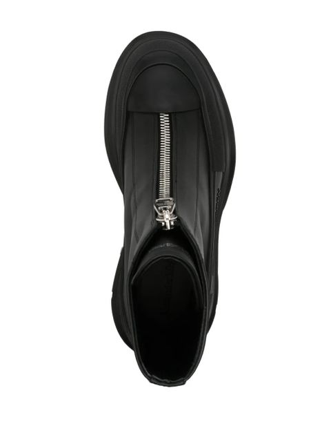 Alexander McQueen Tread Slick leather boots - Black