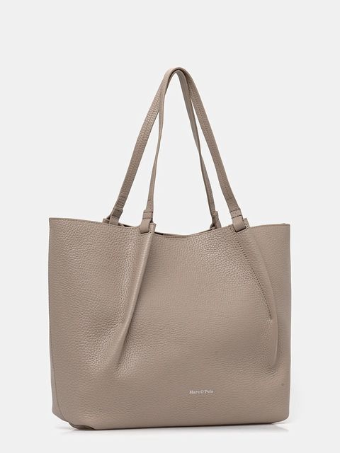 Marc O'Polo torebka skórzana kolor beżowy 5000009281
