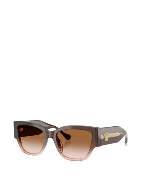 Versace Eyewear geometric-frame sunglasses - Brown - zdjęcie produktu nr 2