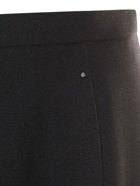 Moncler button-detail A-line midi skirt - Black