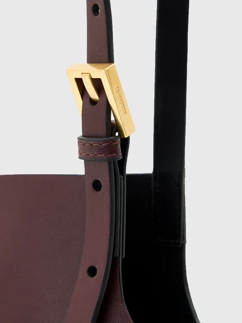 AllSaints torebka skórzana ARA kolor czerwony W166XD