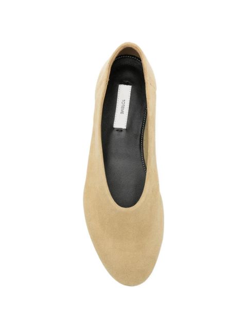 TOTEME suede ballet flats - Neutrals