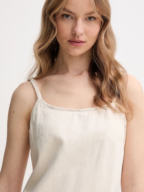 Calvin Klein Jeans sukienka z domieszką lnu