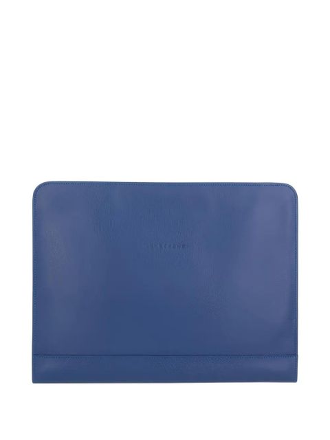 Longchamp leather zip-around tech case - Blue - zdjęcie produktu nr 1