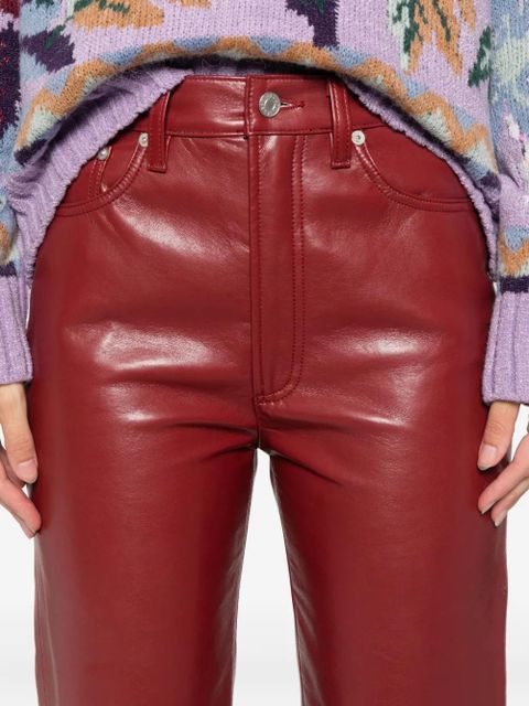 AGOLDE 90's high-waisted trousers - Red