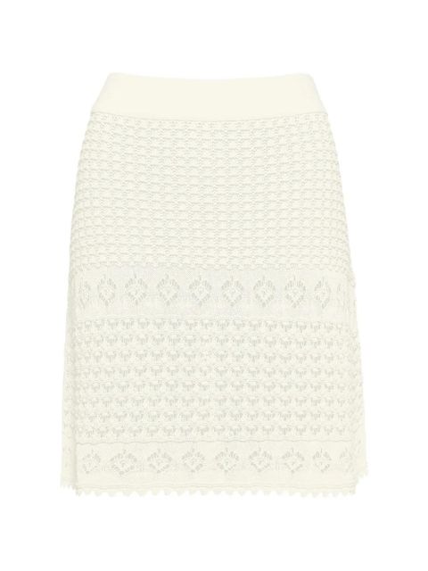 ERES Angela crocheted mini skirt - Neutrals - zdjęcie produktu nr 1