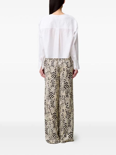 Claudie Pierlot bow-detail pocket shirt - White