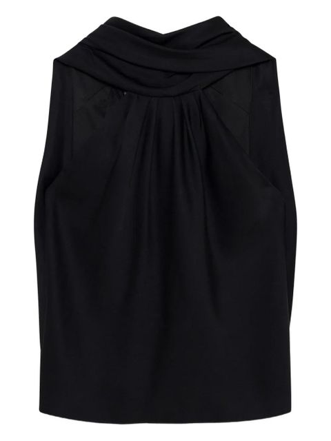 Simkhai Scarlett draped-design halterneck blouse - Black - zdjęcie produktu nr 1