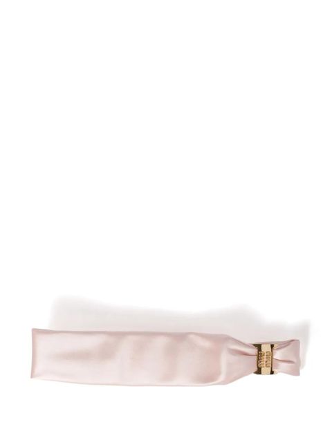 Miu Miu satin headband - Pink