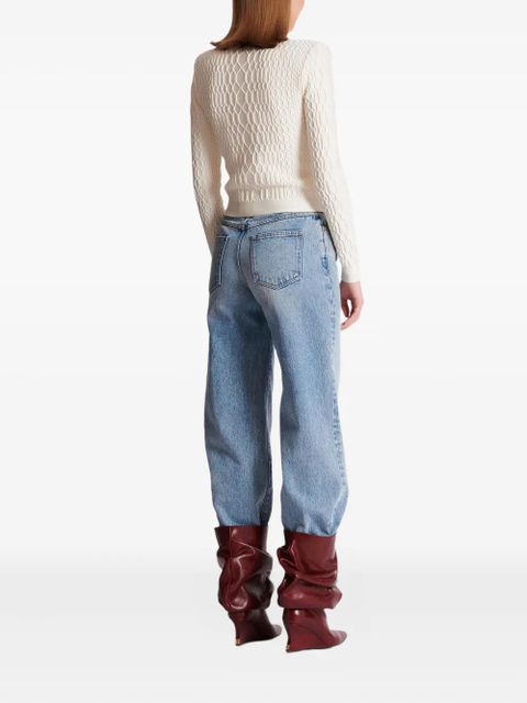 Balmain zip-fastening cardigan - White