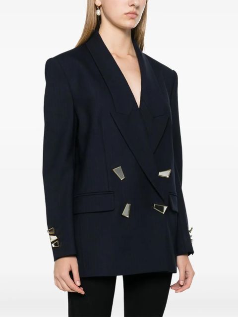 PINKO mirror-detail blazer - Blue