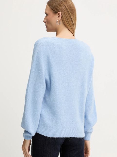 Morgan sweter z dodatkiem wełny damski kolor niebieski MVALI - zdjęcie produktu nr 2