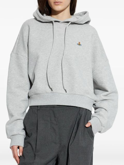Vivienne Westwood Orb-embroidered hoodie - Grey