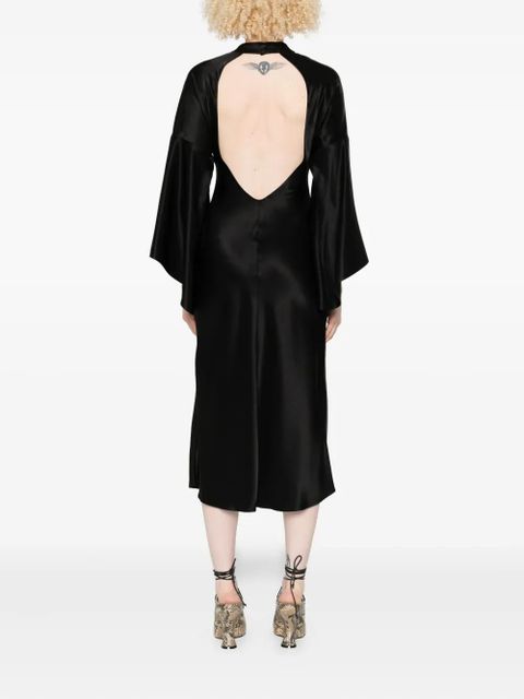 PINKO open-back midi dress - Black