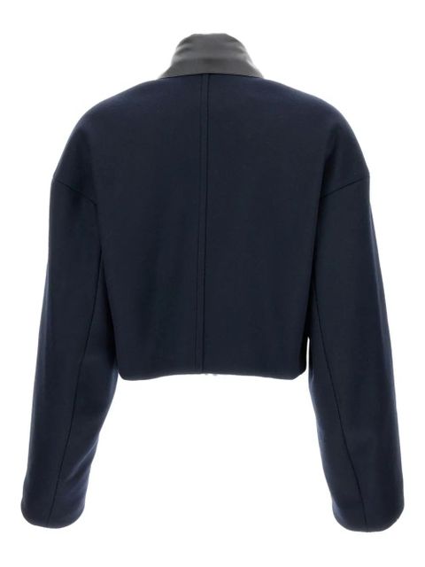 Sportmax Vacuo contrast-collar jacket - Blue - zdjęcie produktu nr 2