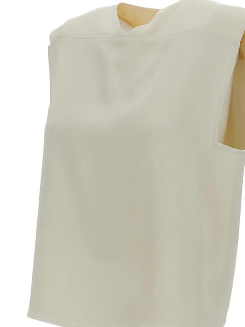 LouLou de Saison Daika V-neck boxy top - Neutrals