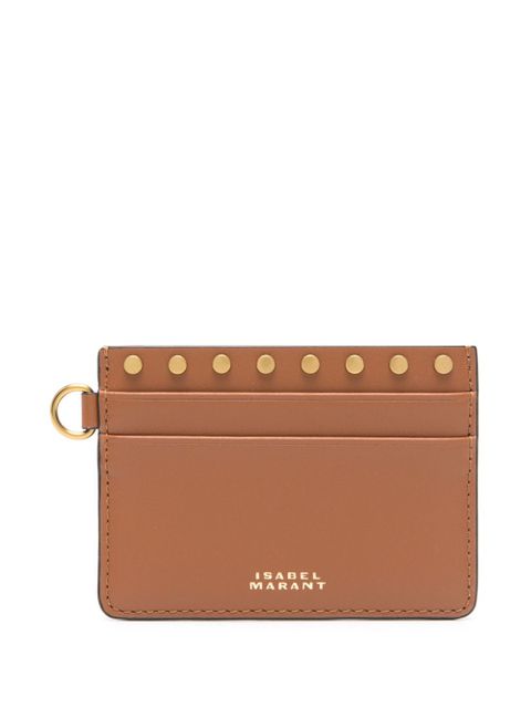 ISABEL MARANT leather card holder - Brown - zdjęcie produktu nr 1