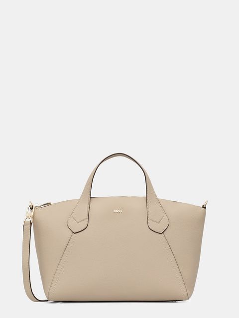 BOSS torebka tote damska z imitacji skóry Lenah Zip Tote M - zdjęcie produktu nr 1