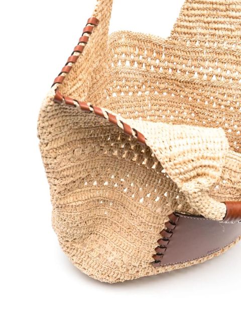 Ba&Sh Ara raffia tote bag - Neutrals