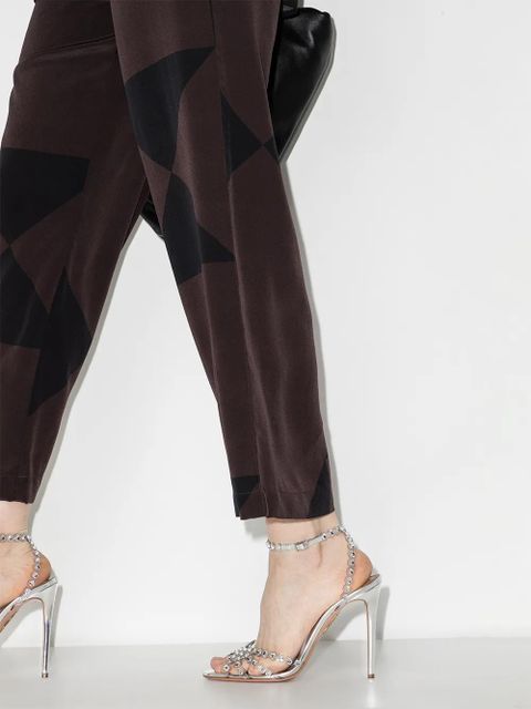 Aquazzura 105mm Tequilla sandals - Silver - zdjęcie produktu nr 2