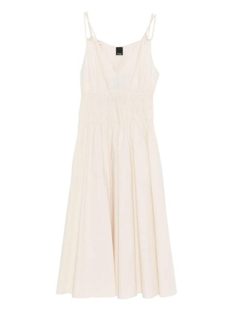 PINKO Amie gathered midi dress - Neutrals - zdjęcie produktu nr 1