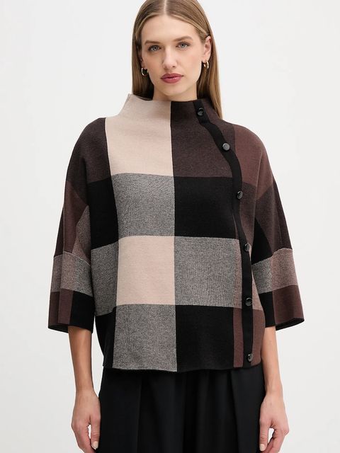 Joseph Ribkoff sweter damski kolor brązowy z półgolfem 254976 - zdjęcie produktu nr 1