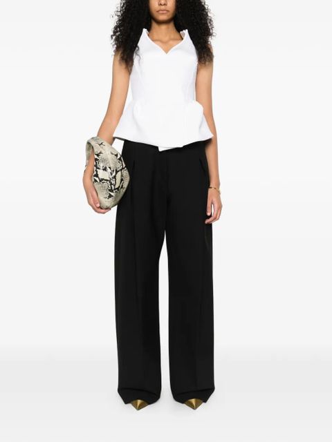 KHAITE Verone cut-out top - White